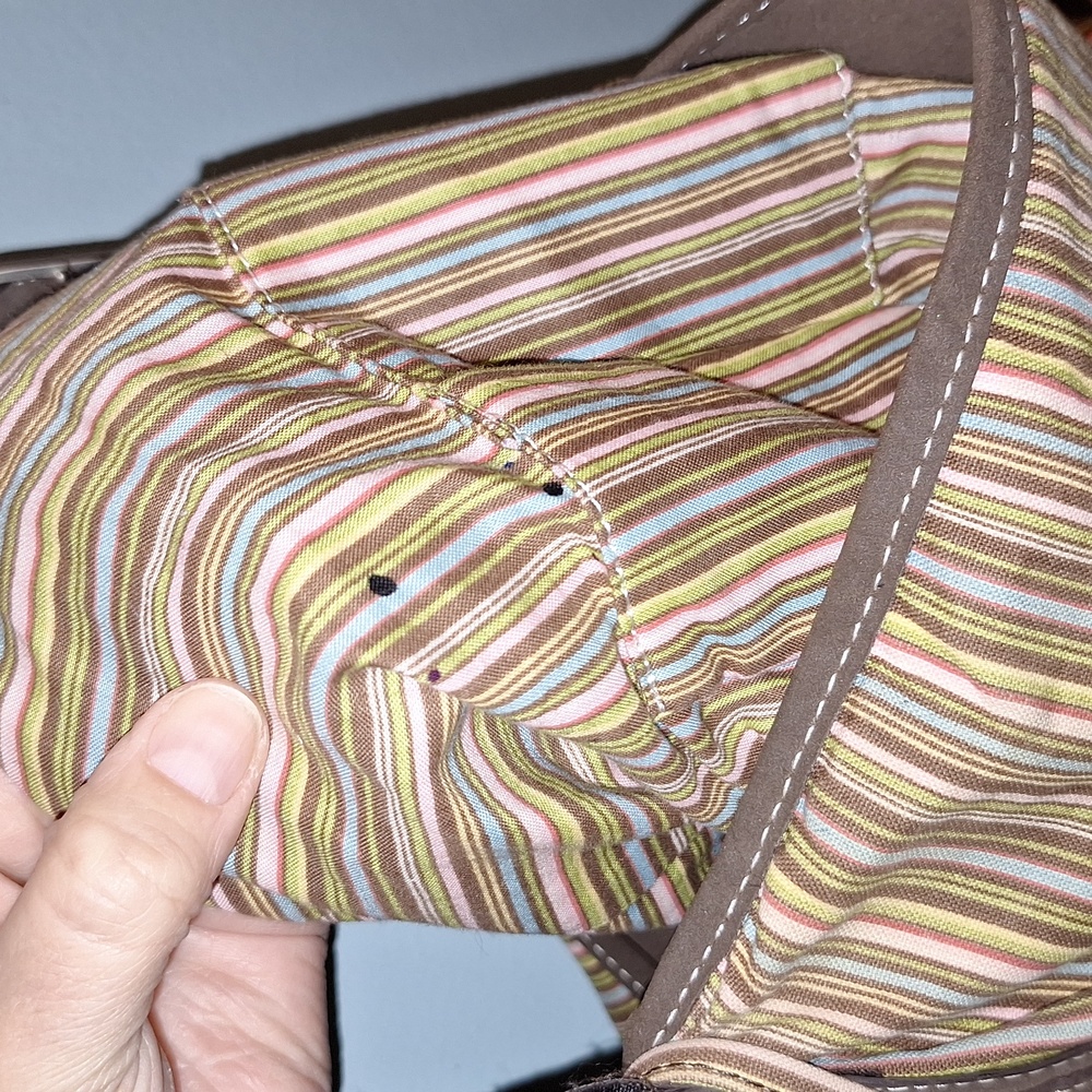 π 4 piece Longaberger bags set. Hobo, cell cosmetics, tote. Striped. - Picture 9 of 17
